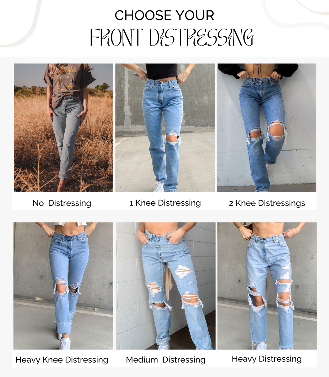 Custom Distressing - Levi Jeans – AlexMade